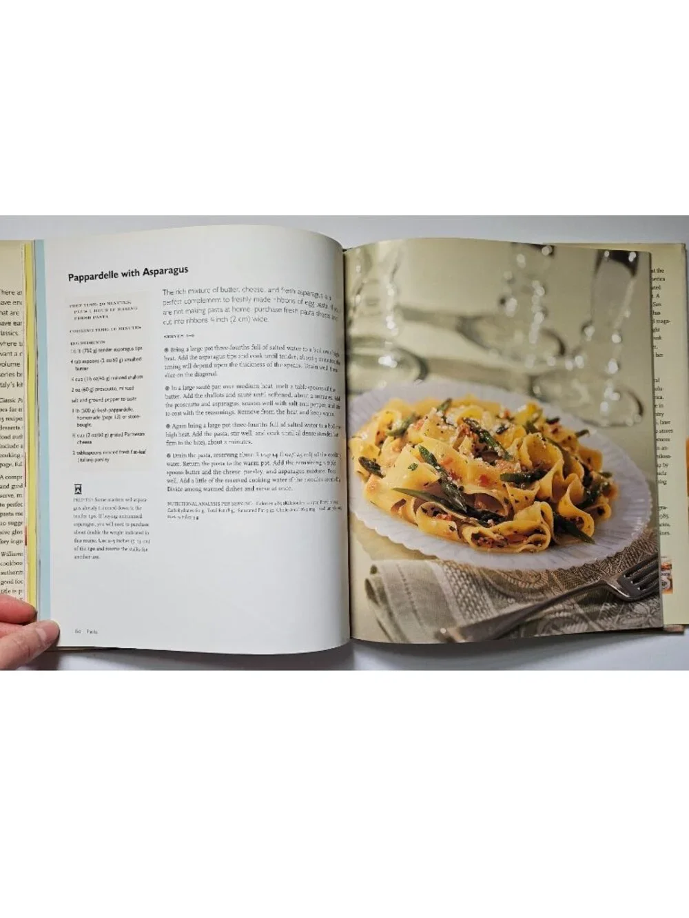 Williams-Sonoma Classic Pasta at Home vintage cookbook 1998 Hardcover Williams